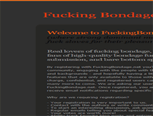 Tablet Screenshot of fuckingbondage.net